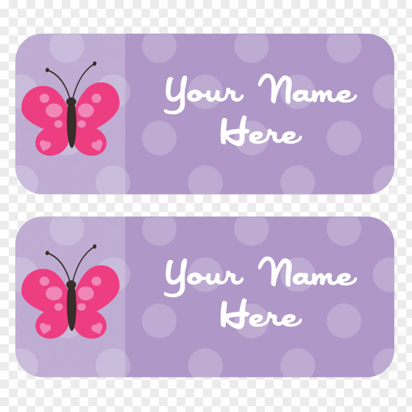 Butterfly Label Clip Art Greeting & Note Cards Love Vector Graphics Pink M PNG