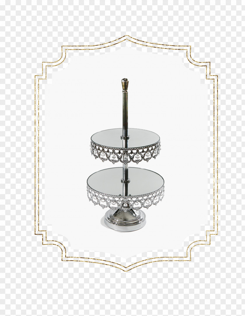 Silver Gold Cake Patera Mirror PNG