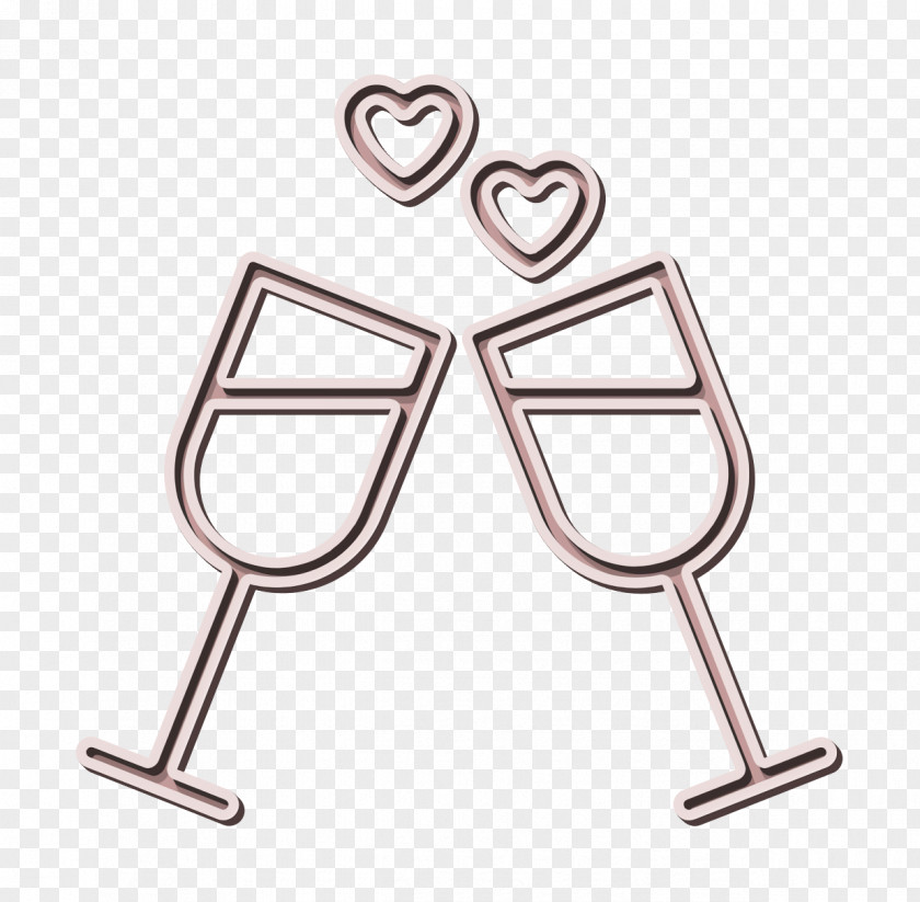 Toast Icon Wine Valentine PNG