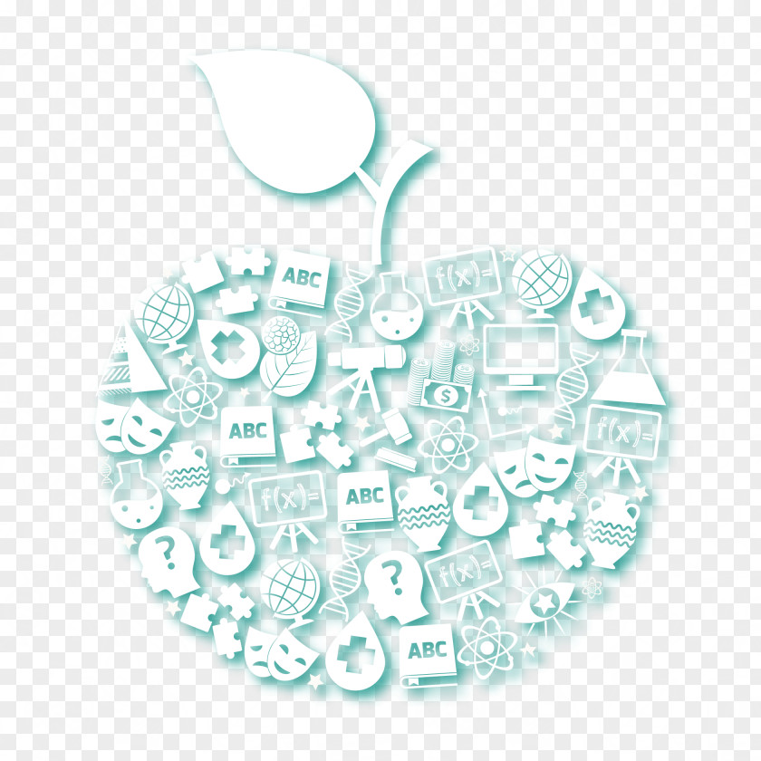 Vector Apple Background For Science And Education Organism Pattern PNG