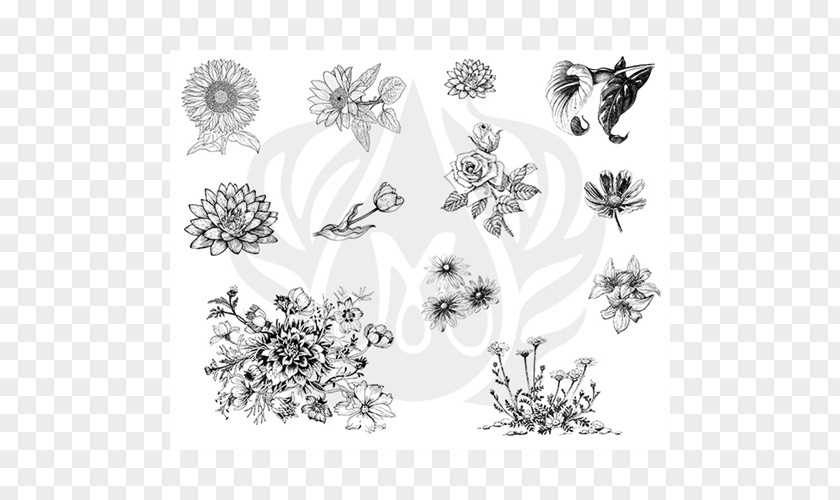 Design Screen Printing Floral Silk Ceramic PNG