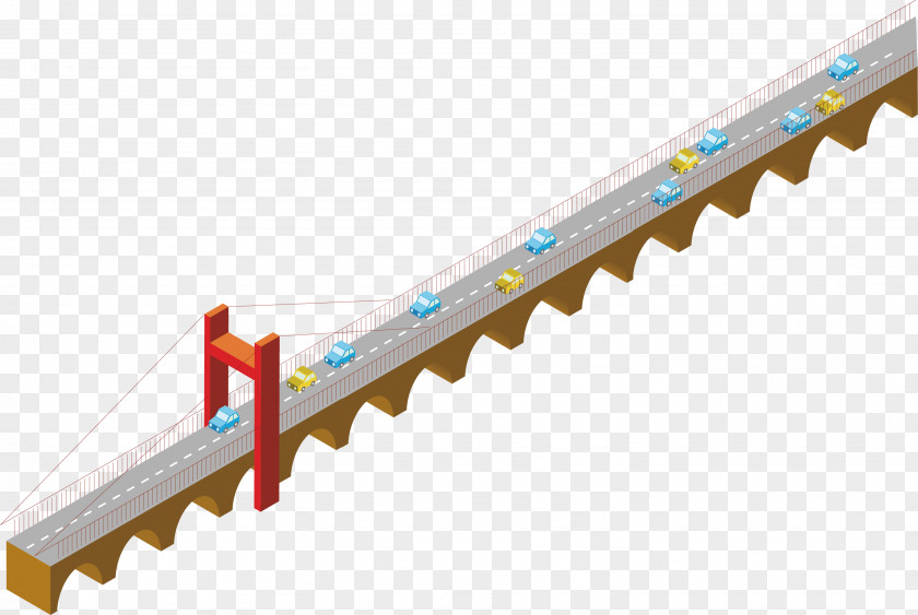 Hand-drawn Bridge Vector PNG