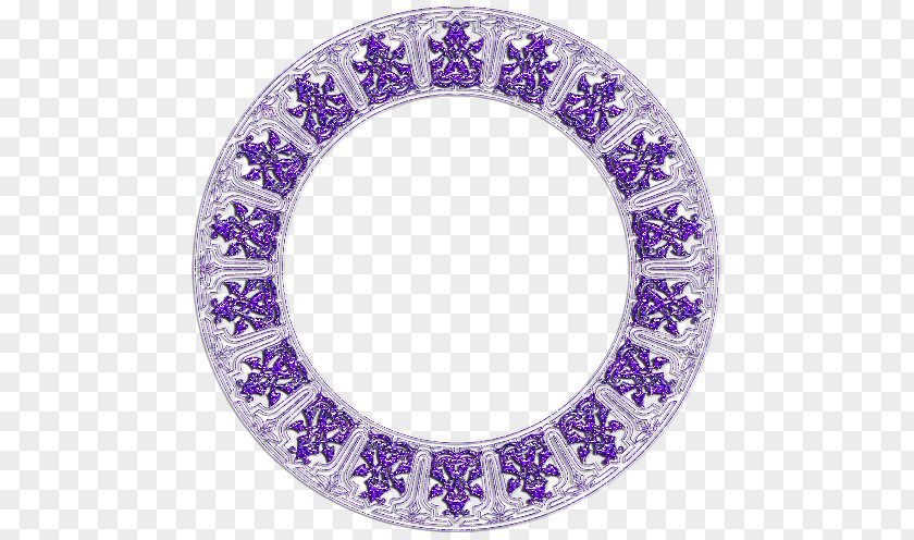 Hand-painted Purple Circle Frame PNG purple circle frame clipart PNG