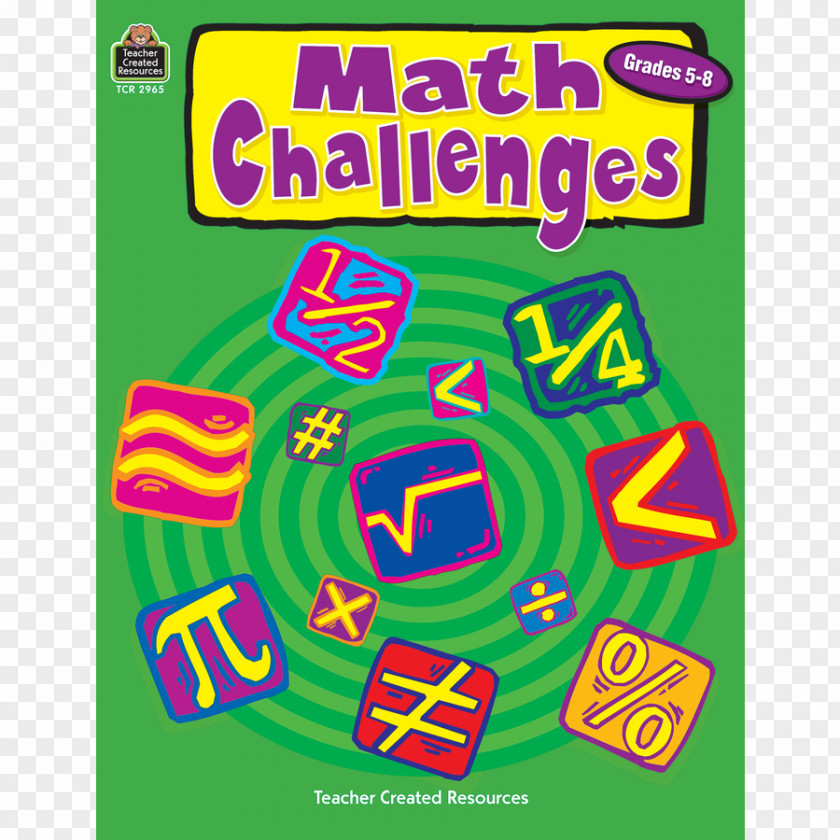 Mathematics Pre-Algebra, Grade 5 Math Challenges: Grades 5-8 Education Fifth PNG