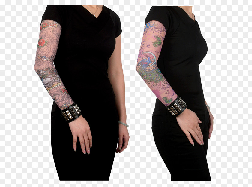 Arm Tattoo Sleeve Costume PNG