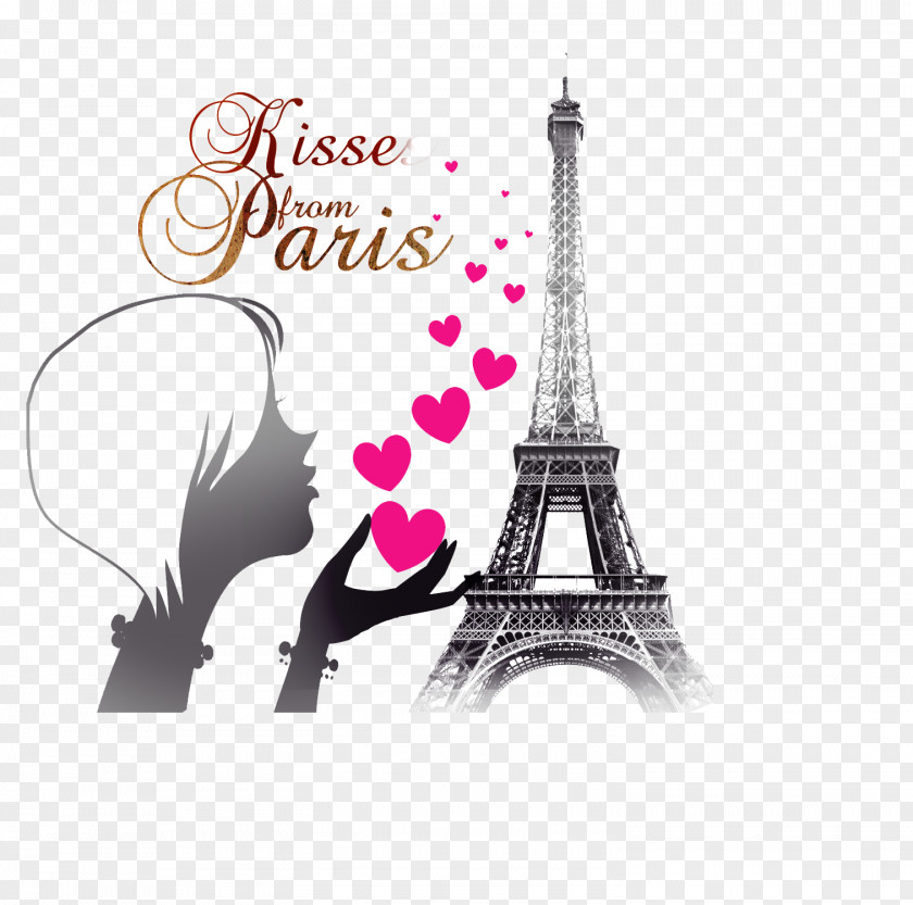 Eiffel Tower Illustration Graphic Design PNG