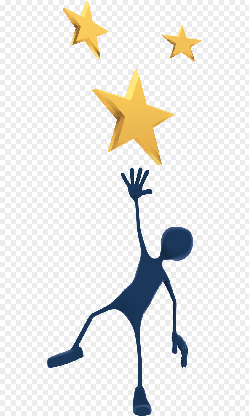 Gesture Electric Blue Star PNG