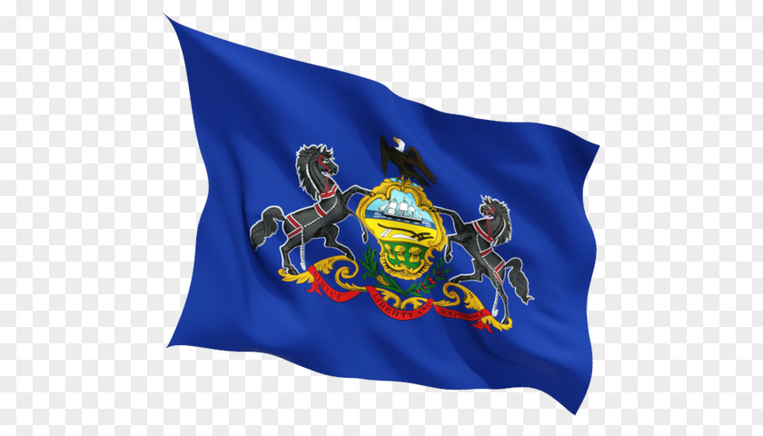 Fluttering US Flag Of North Dakota State Pennsylvania PNG