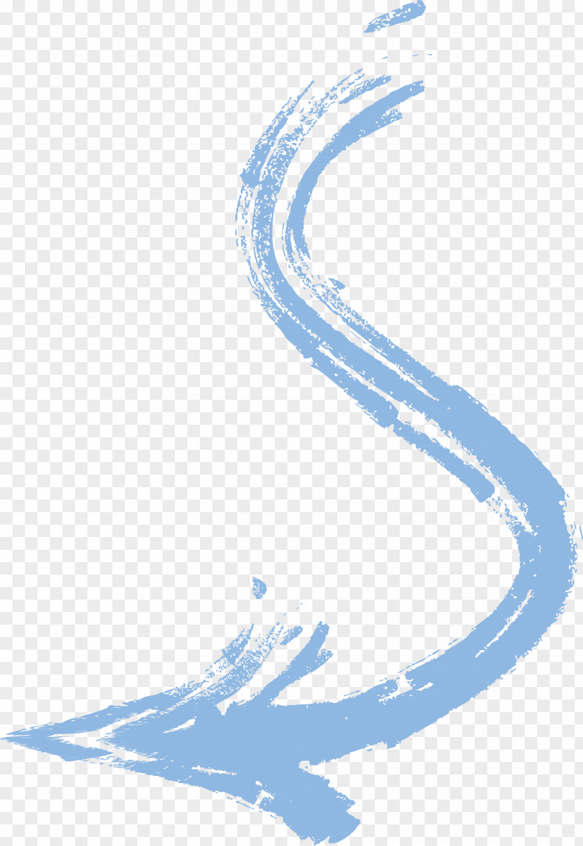 Sky Blue Wave Arrow Computer File PNG