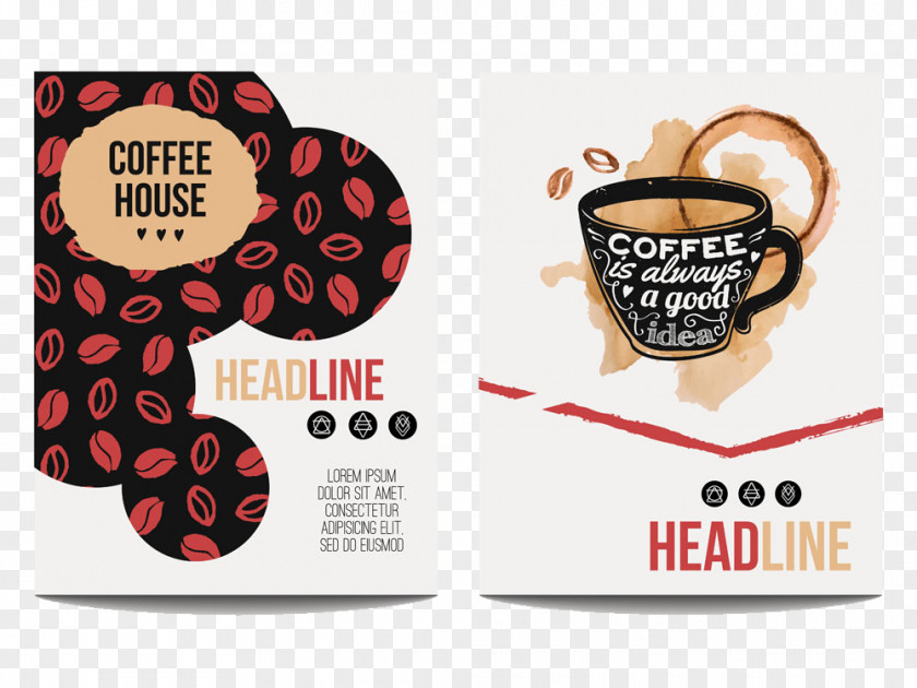 Vector Coffee Poster Cafe Menu PNG