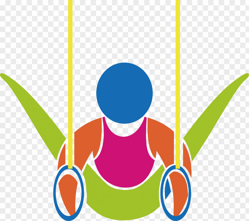 Vector Gymnastics Performances Rings Parallel Bars Icon PNG