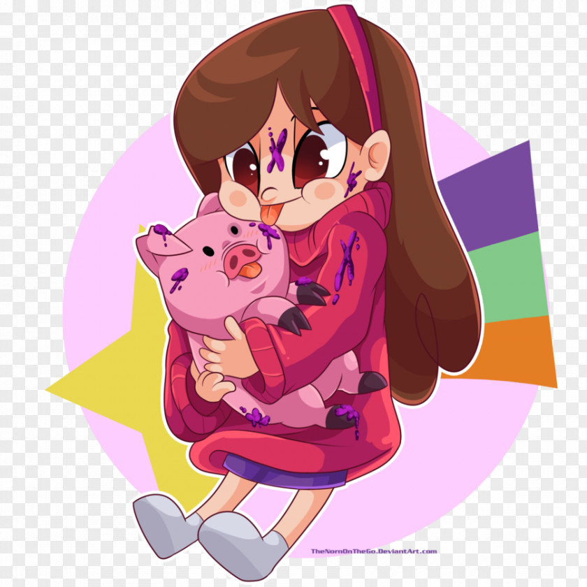 Mabel Waddles Pines Dipper Fan Art PNG