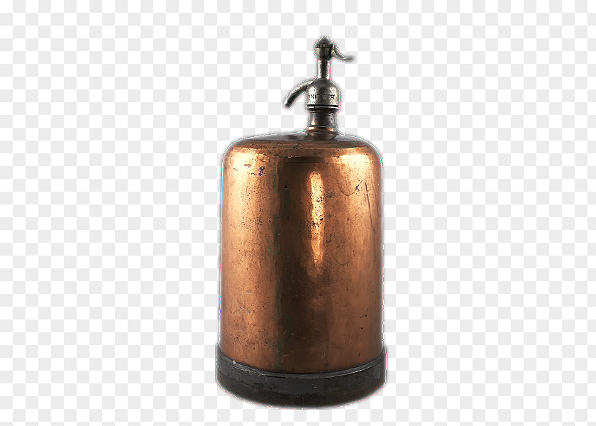 OMB Copper Beer Bottle Artifact Cylinder PNG