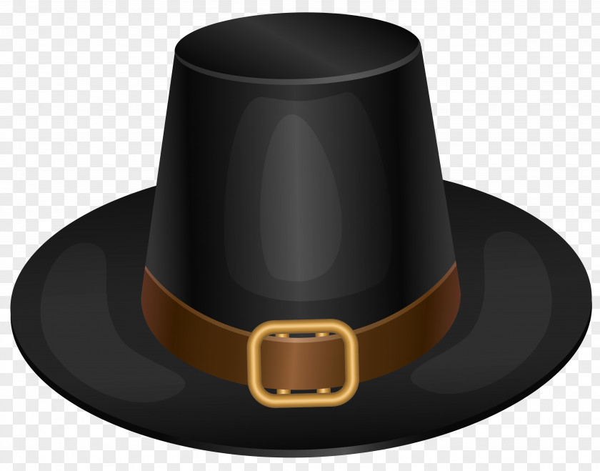 Thanksgiving Pilgrim's Hat Clip Art PNG