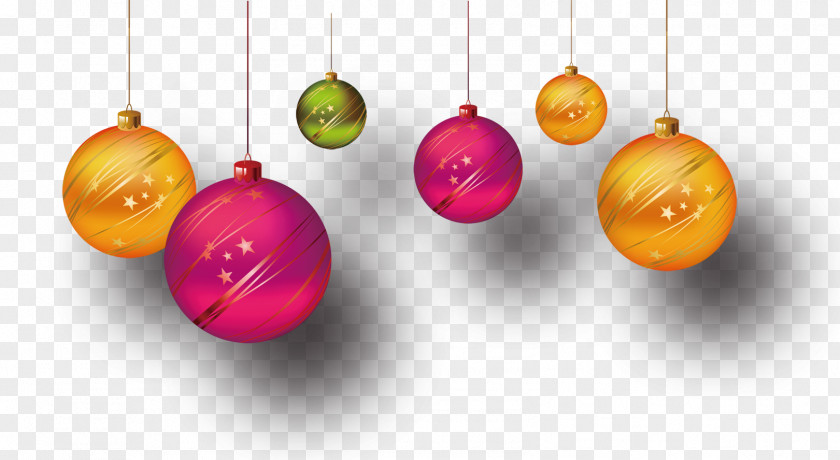 Colored Christmas Balls Ornament Ball PNG