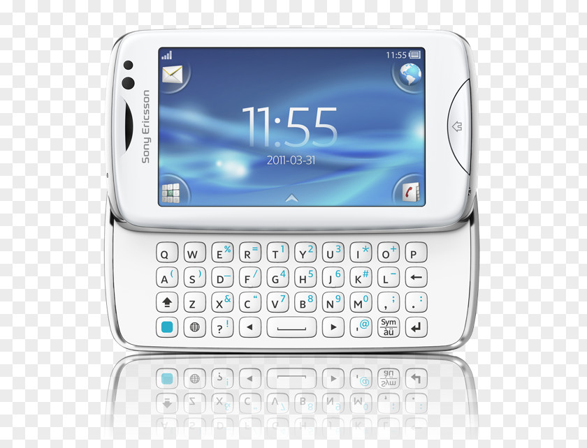 Ericsson Sony Vivaz W910i Xperia Mini QWERTY Mobile PNG