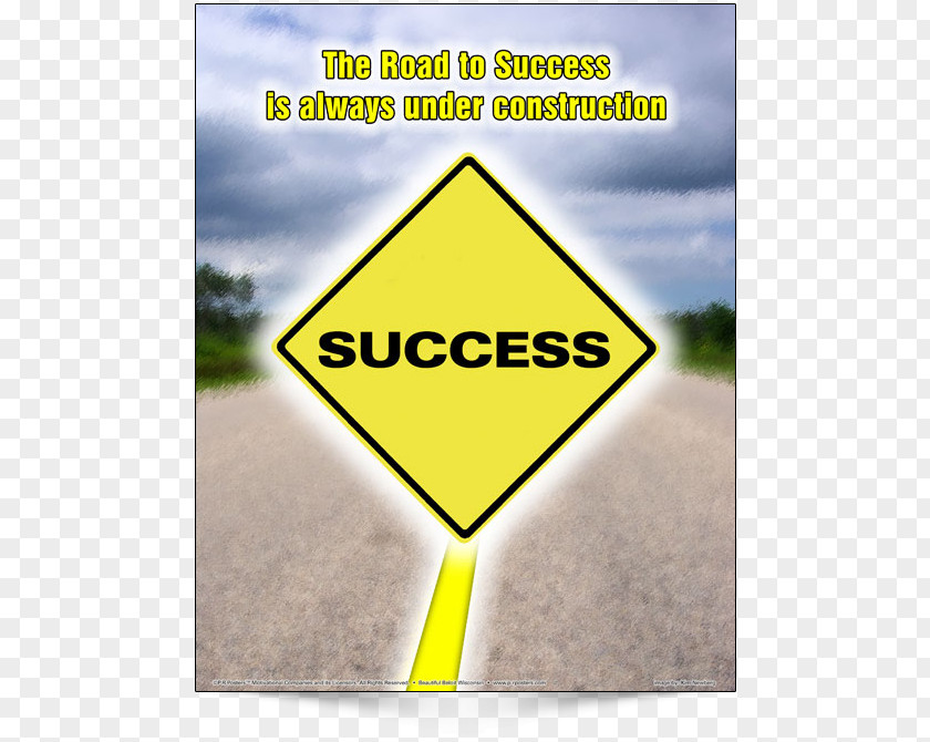 Road To Success Traffic Sign Triangle Point Energy PNG