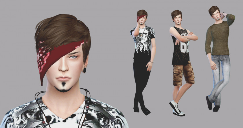 Sims Hairstyle Long Hair Fashion Head Shoulder PNG