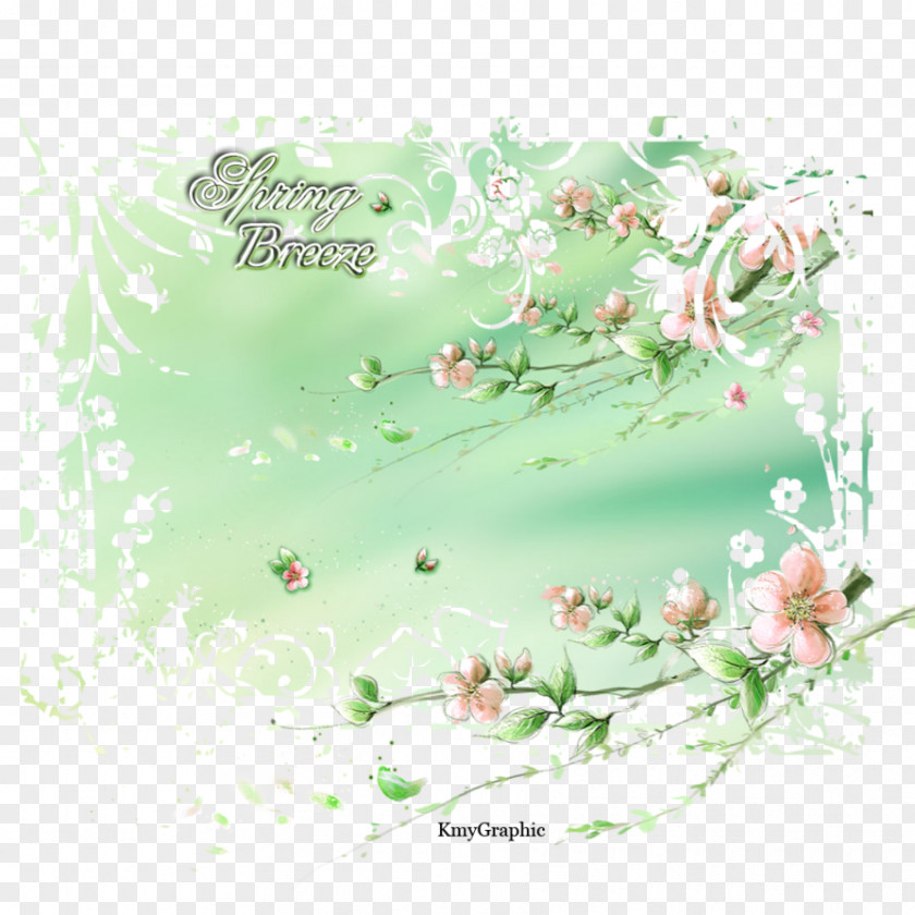 Spring Breeze Floral Design Illustration Petal Graphics PNG