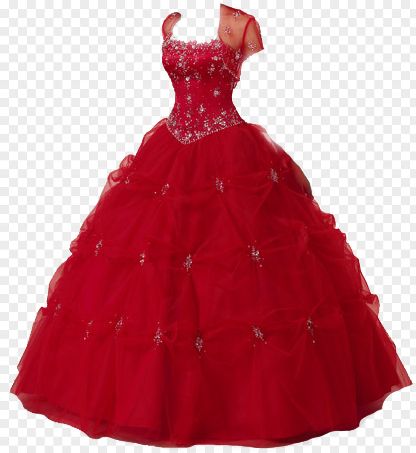 Dress Ball Gown Wedding Red PNG