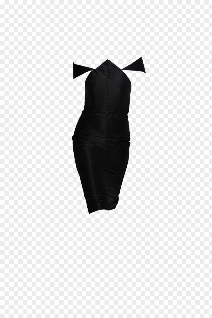 Dress Little Black Shoulder M PNG