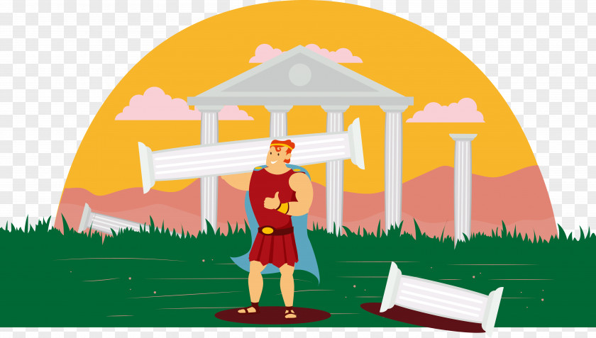 Medieval Temple Vector Illustration PNG