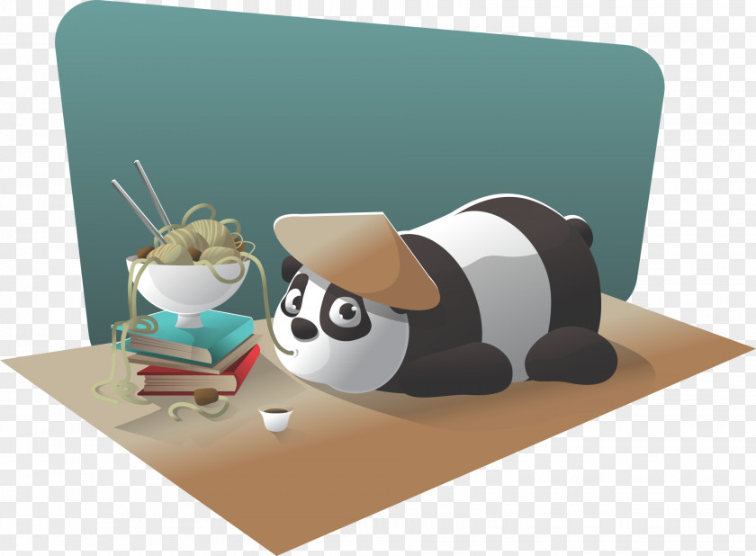 Panda Procrastination Clip Art PNG