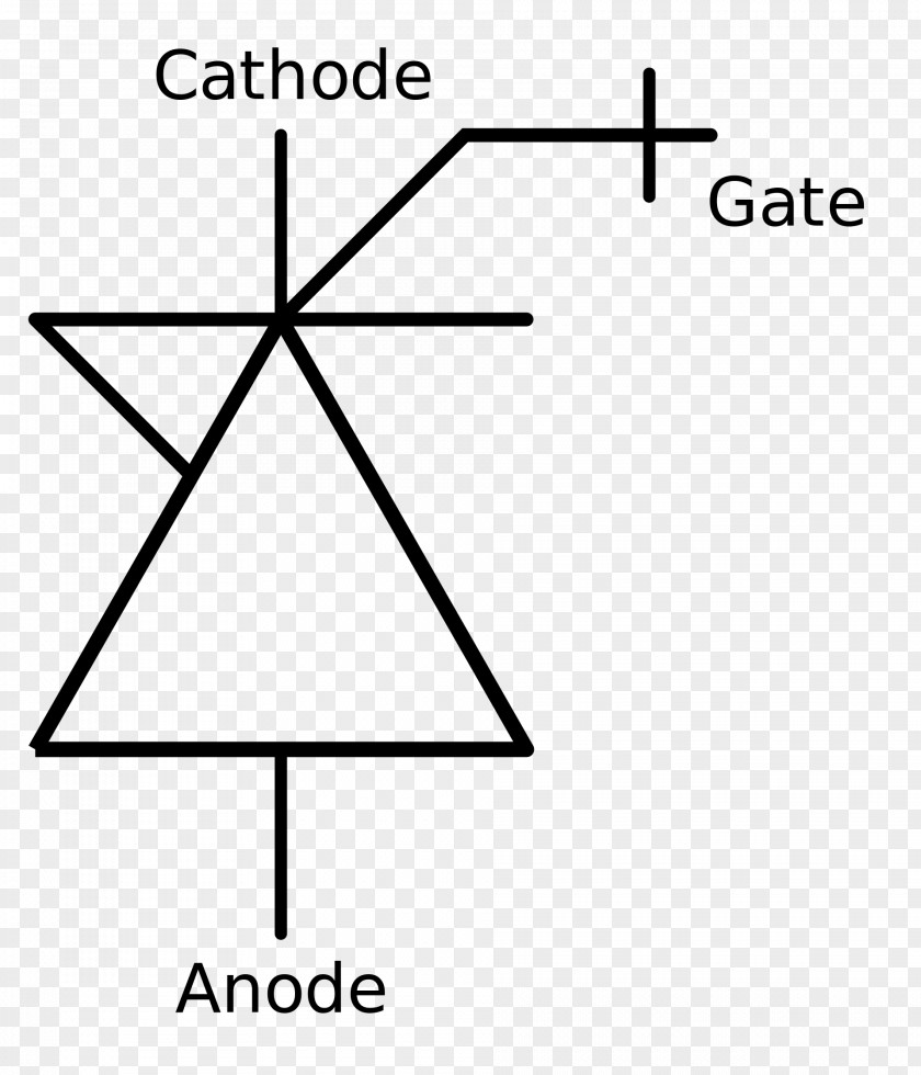 Anode Integrated Gate-commutated Thyristor Electronic Symbol Silicon Controlled Rectifier Wiring Diagram PNG