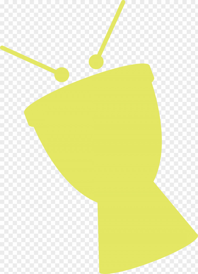 Leaf Angle Line Headgear Yellow PNG