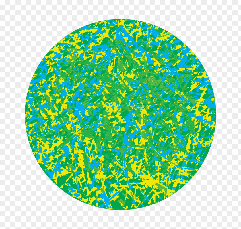 Shredded Green Yellow Turquoise Teal Circle PNG