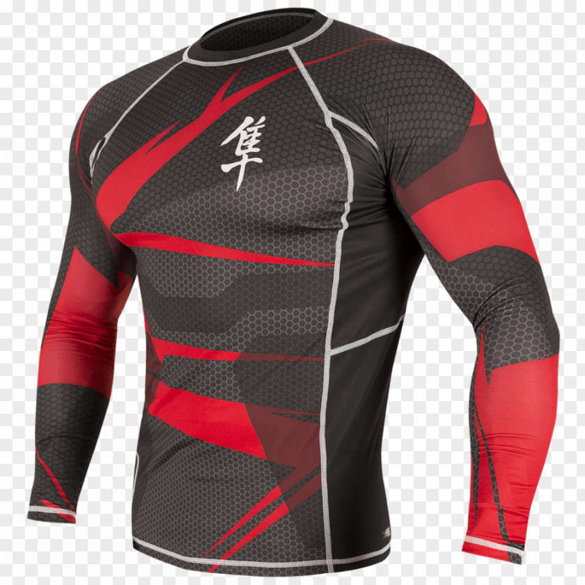 T-shirt Long-sleeved Hayabusa Metaru MMA Rash Guard Mixed Martial Arts PNG