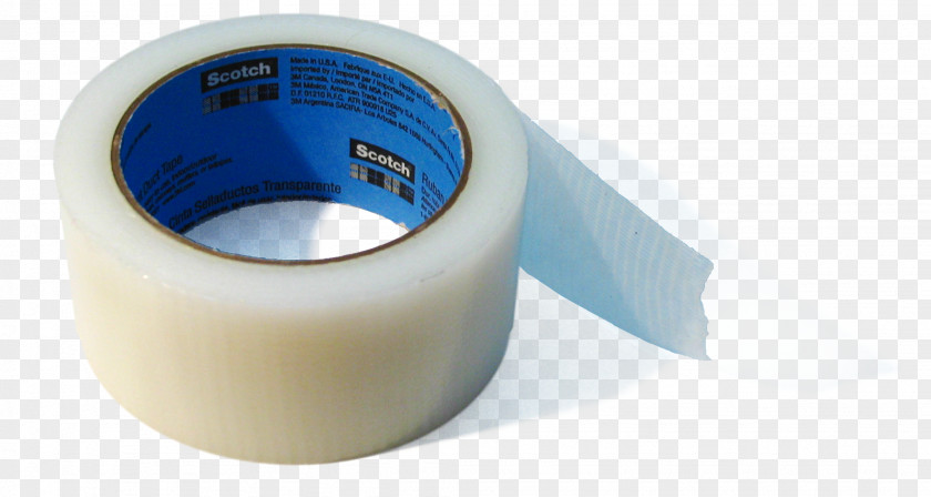 Transparent Duct Tape Roll Adhesive Scotch 3M PNG