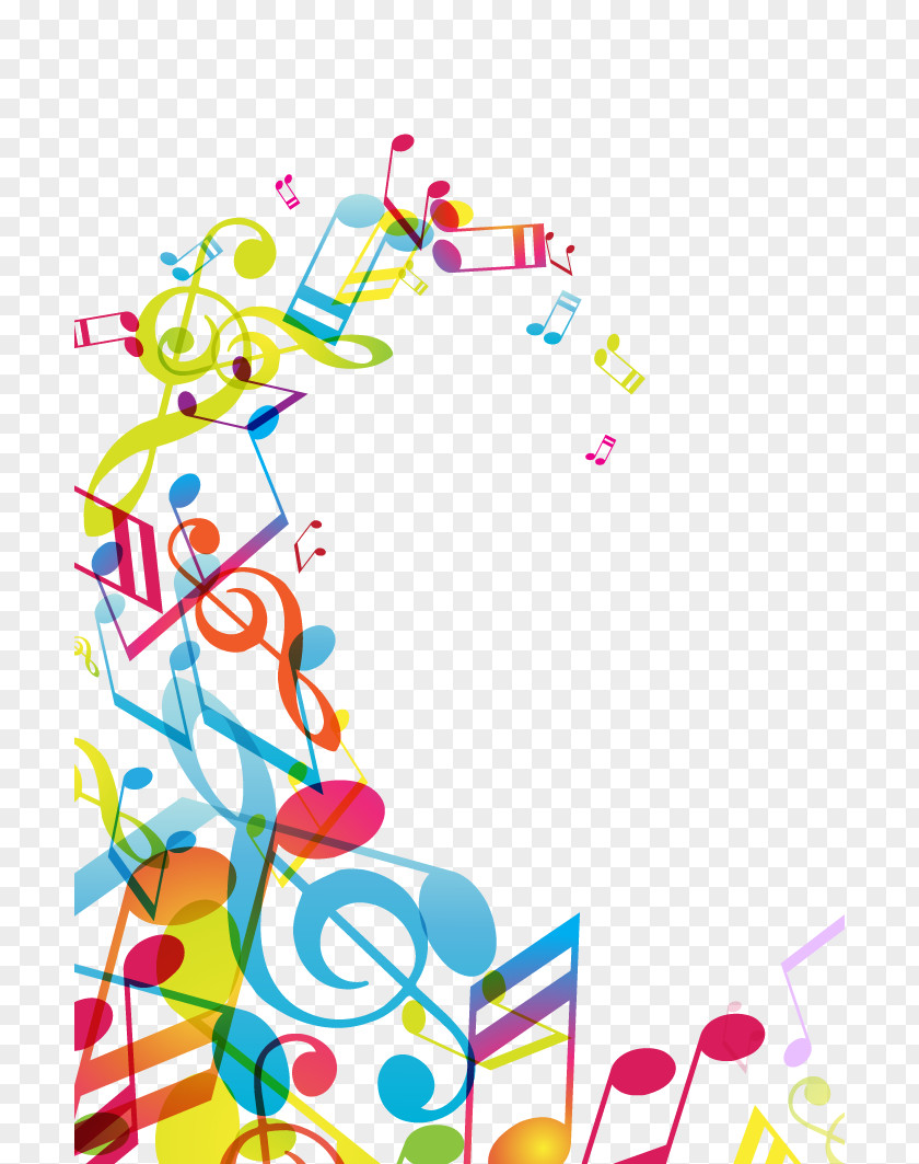 Borders Notes Musical Note Poster PNG