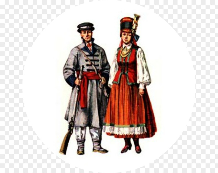 Corn Gmina Łyse Puszcza Biała Kurpie Strój Kurpiowski Folk Costume PNG