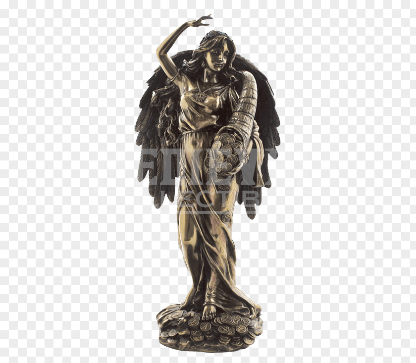 Fortune God Ancient Rome Fortuna Statue Tyche Bronze Sculpture PNG