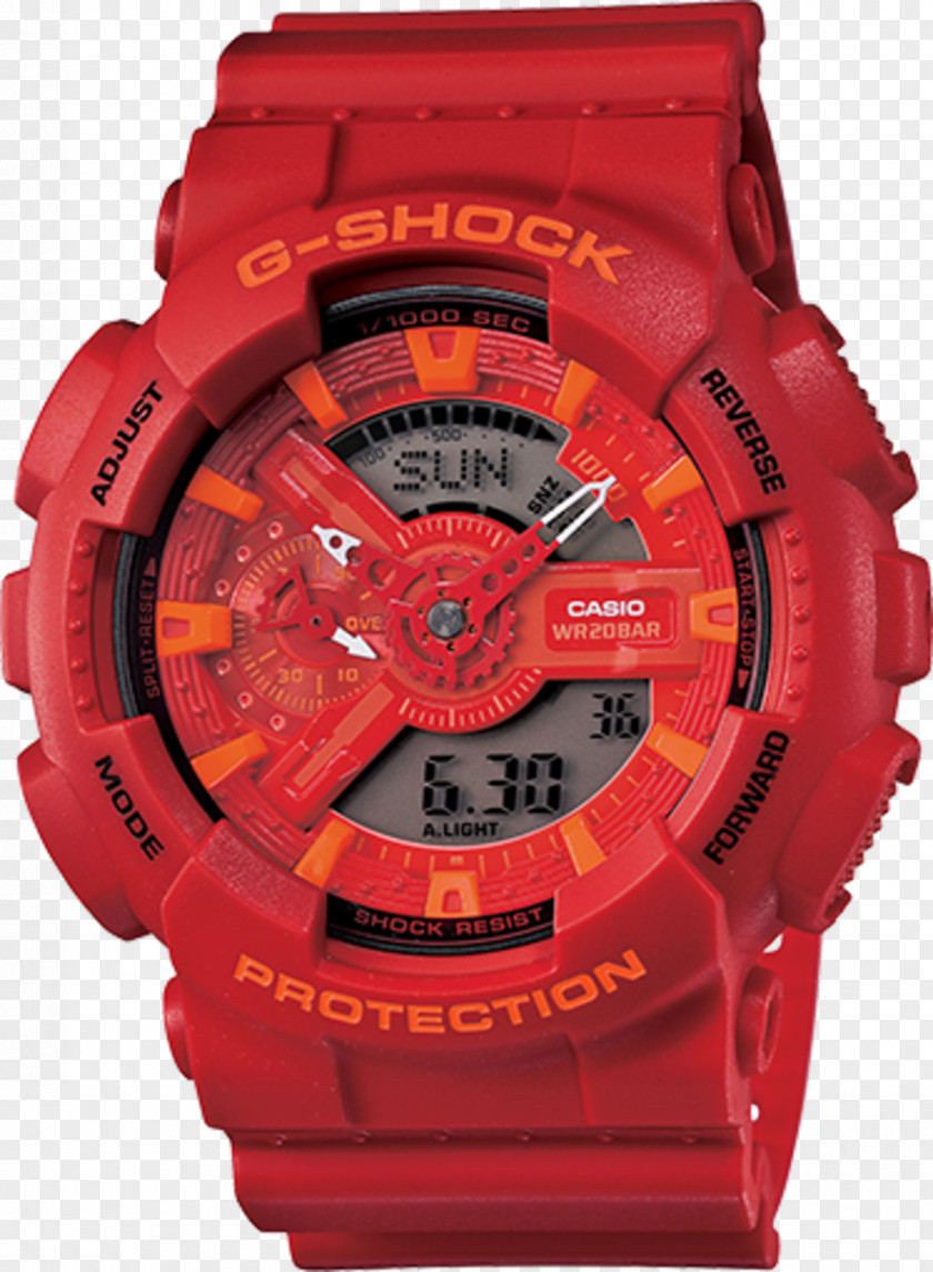 G Shock G-Shock Casio Watch Clock Red PNG