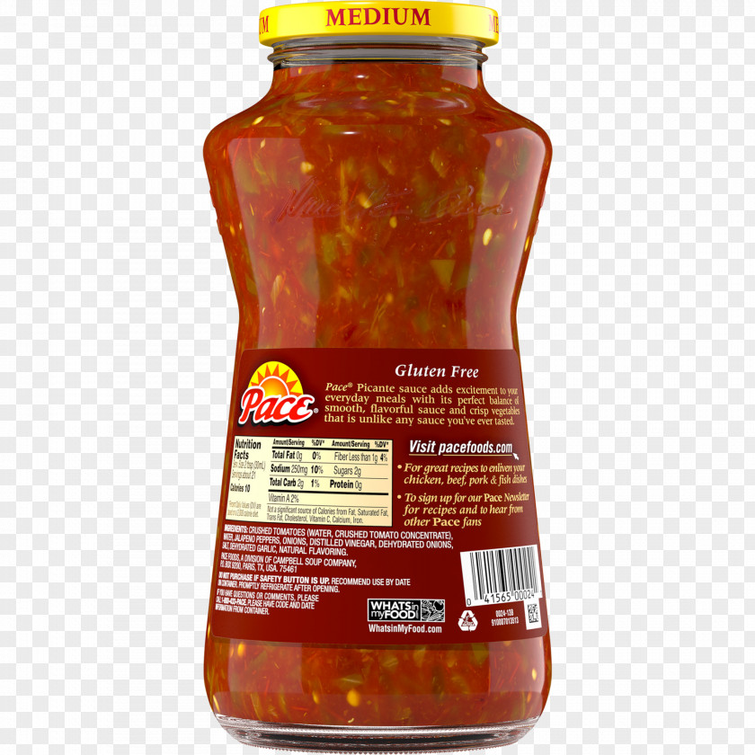 Tomato Salsa Sweet Chili Sauce Hot Pace Foods PNG