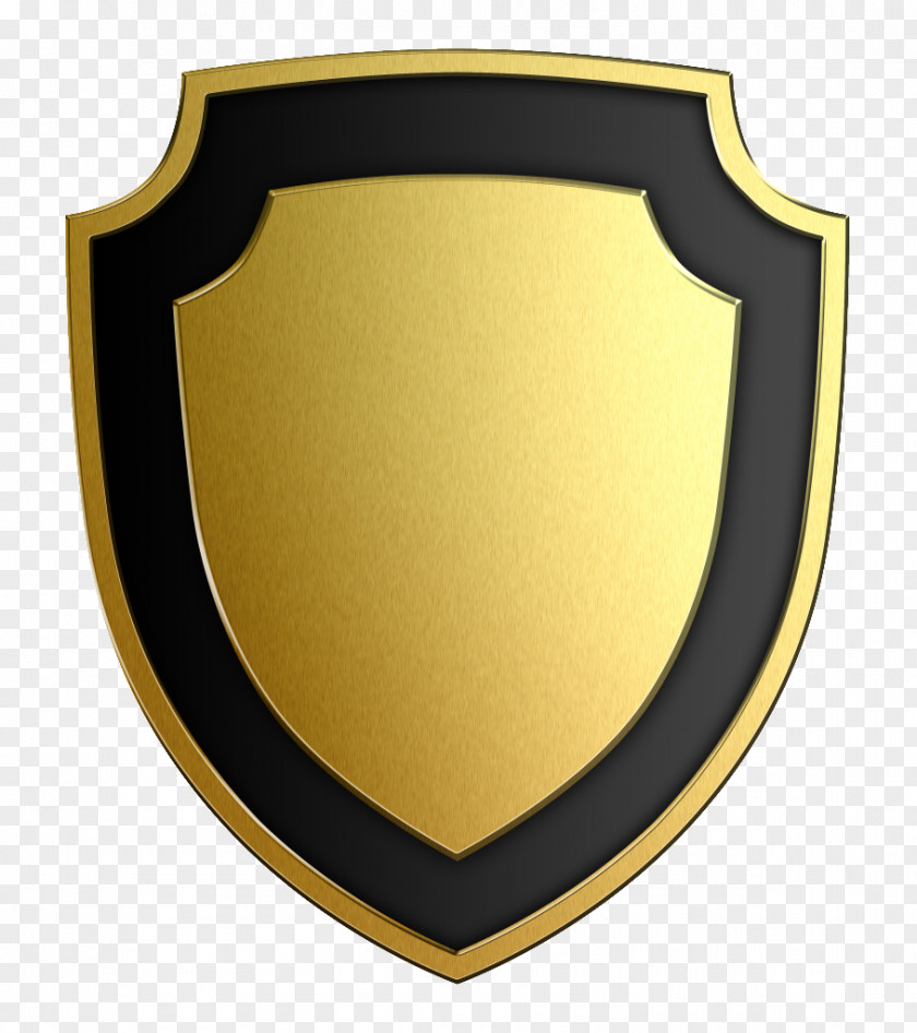 Brass Download Shield Clip Art PNG