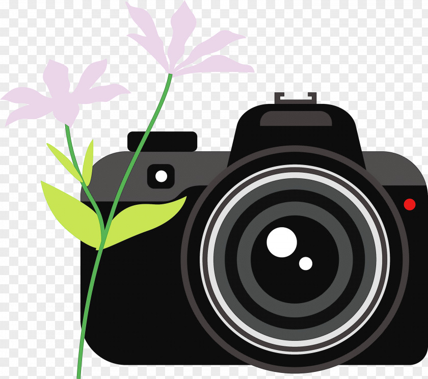 Camera Flower PNG