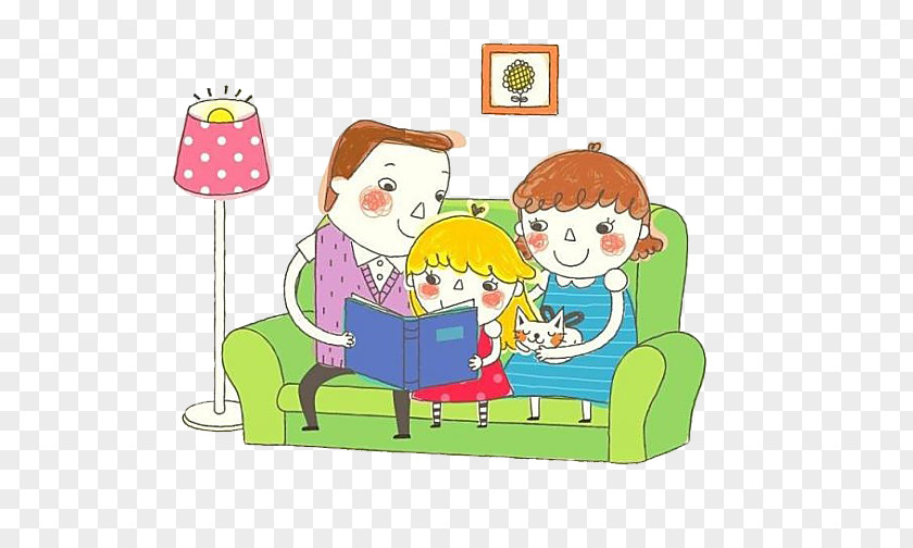 Family Cartoon Pattern Child Discipline Parent Education PNG