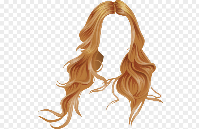 Hair Long Wig Stardoll Coloring Blond PNG