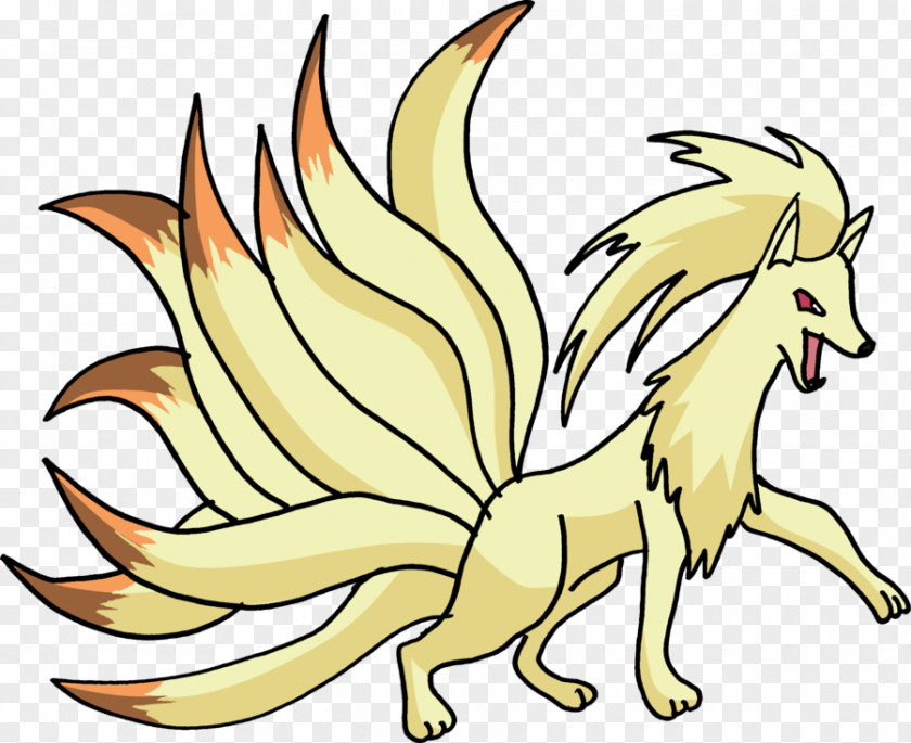 Nine Tails Ninetales Pokémon Vulpix Tail Art PNG