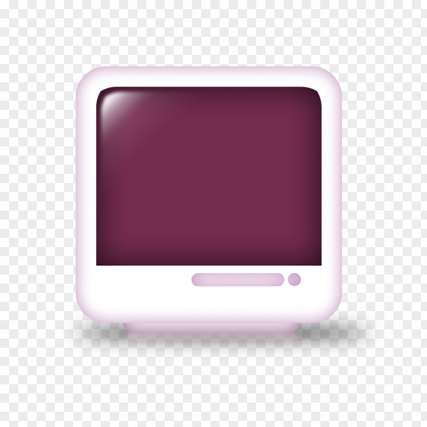 Purple Creative TV Model Electronics Multimedia Rectangle PNG