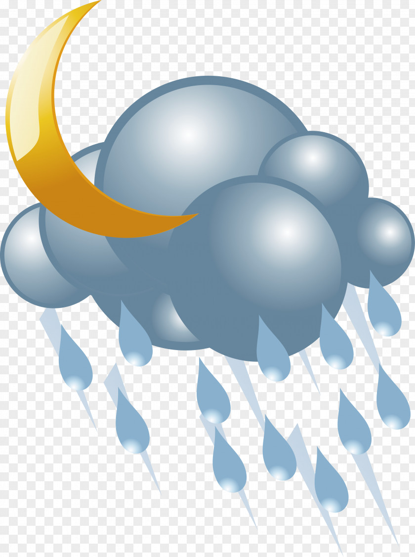 Rain Vector Icon Lightning Cloud PNG