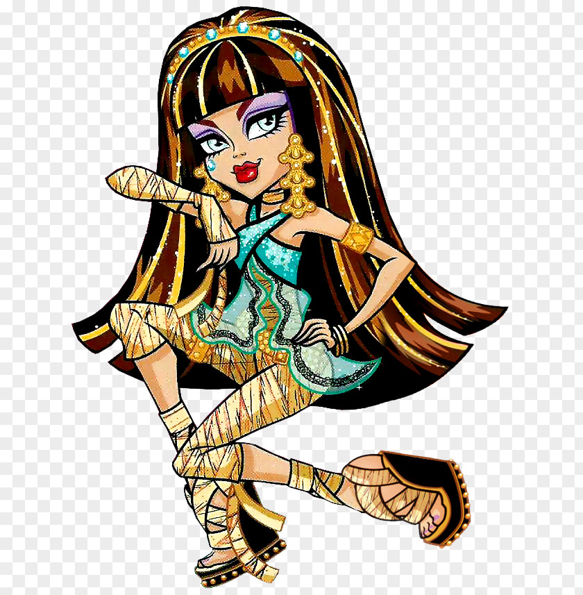 Doll Monster High Cleo De Nile OOAK PNG