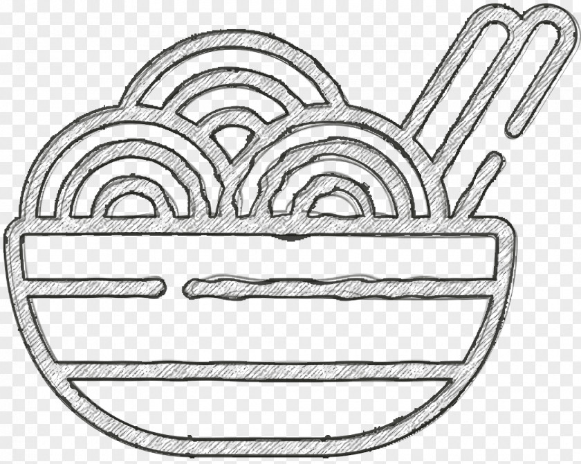 Pasta Icon Fast Food Noodle PNG