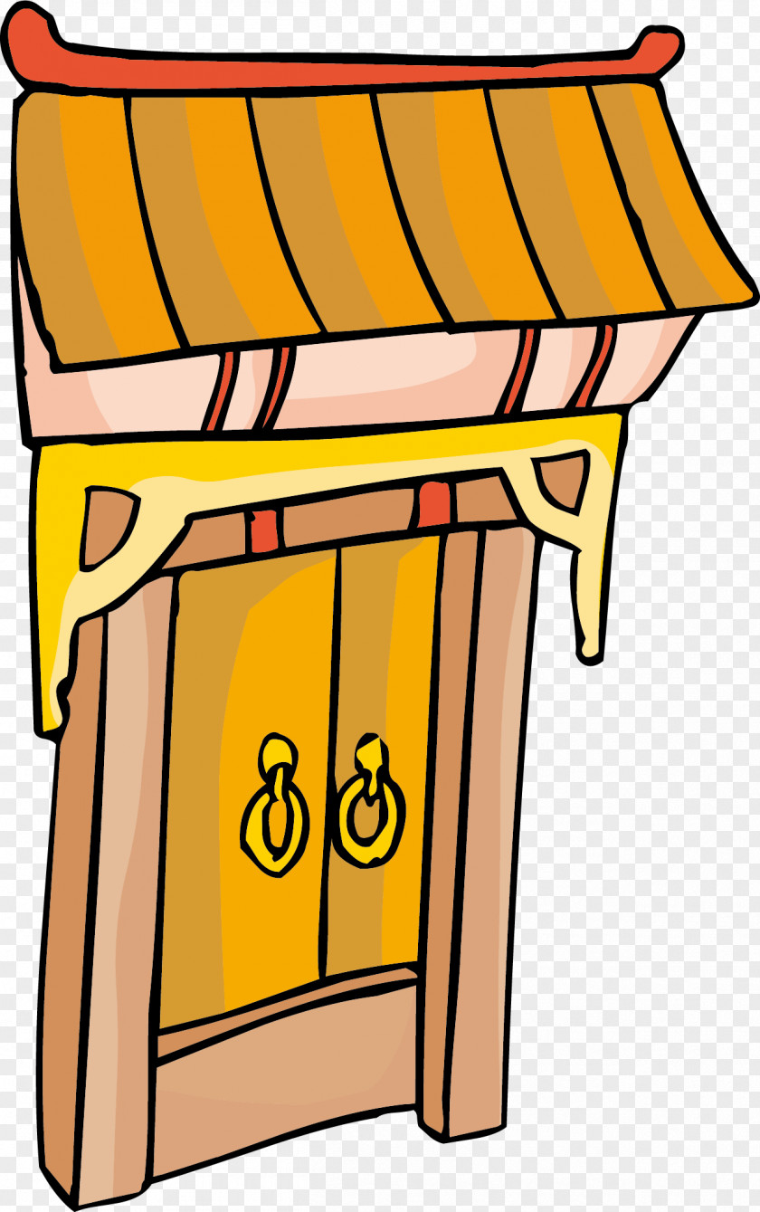 The Old Gate Croquis Clip Art PNG