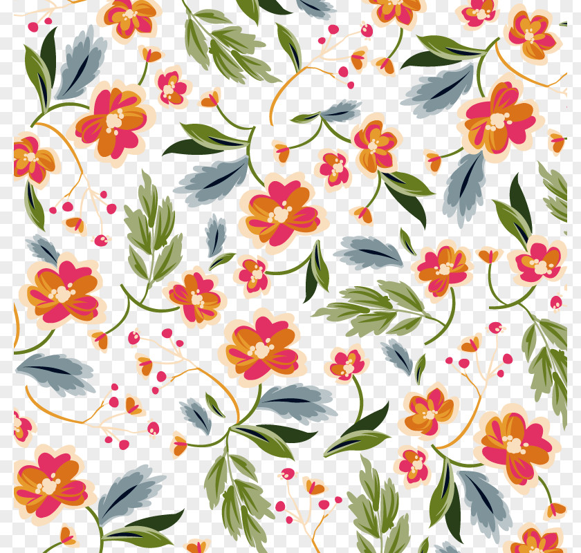 Vector Flower Background Floral Design Pattern PNG