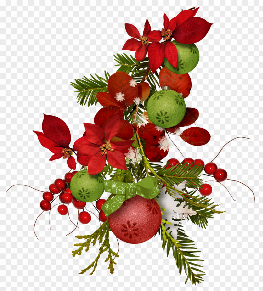 Christmas Ornament Flower Bouquet Cut Flowers PNG