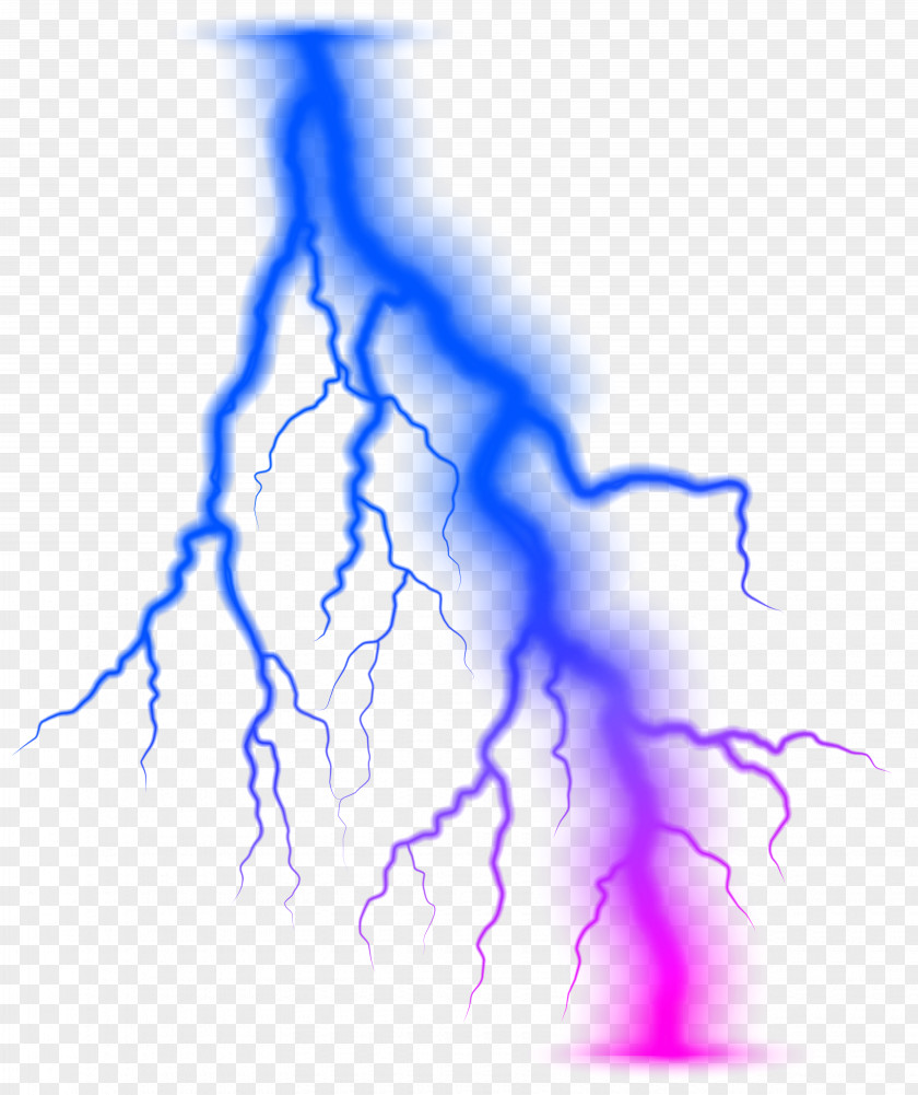 Colorful Lightning Transparent Clip Art Image PNG